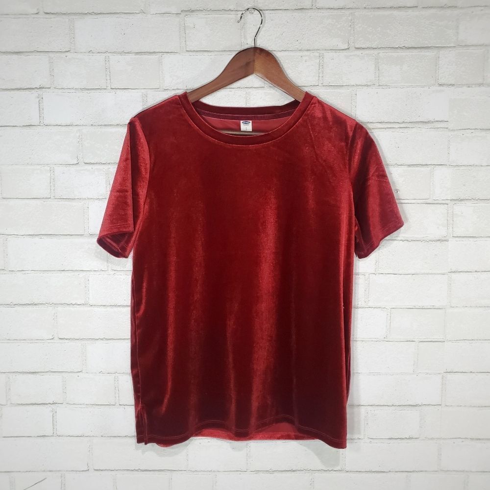 Old Navy velvet short sleeve tee